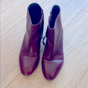 Zara leather ankle boots